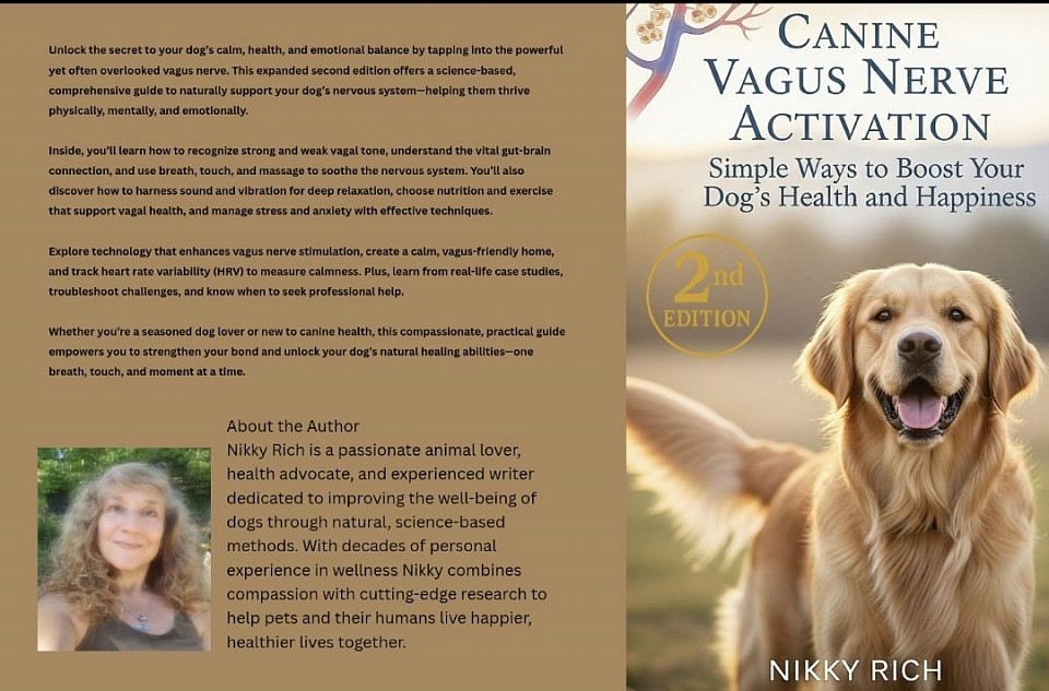 Transform your dog’s life with my best-selling book on Amazon! Unlock the secrets of canine vagus nerve activation to calm anxiety, improve digestion, regulate heart rate, and boost overall well-being. With easy, practical techniques like gentle massage and rhythmic touch, you can help your dog feel happier, healthier, and more balanced every day. Don’t wait—get your copy now and give your furry friend the gift of true calm!